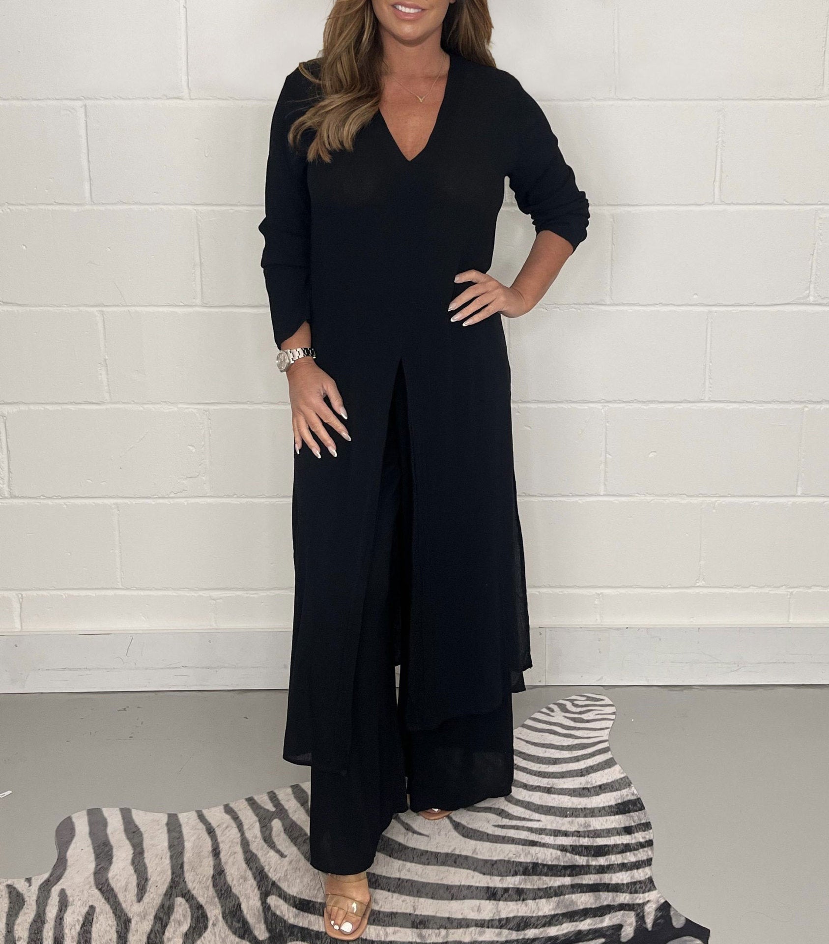 Chemisier et pantalon simples