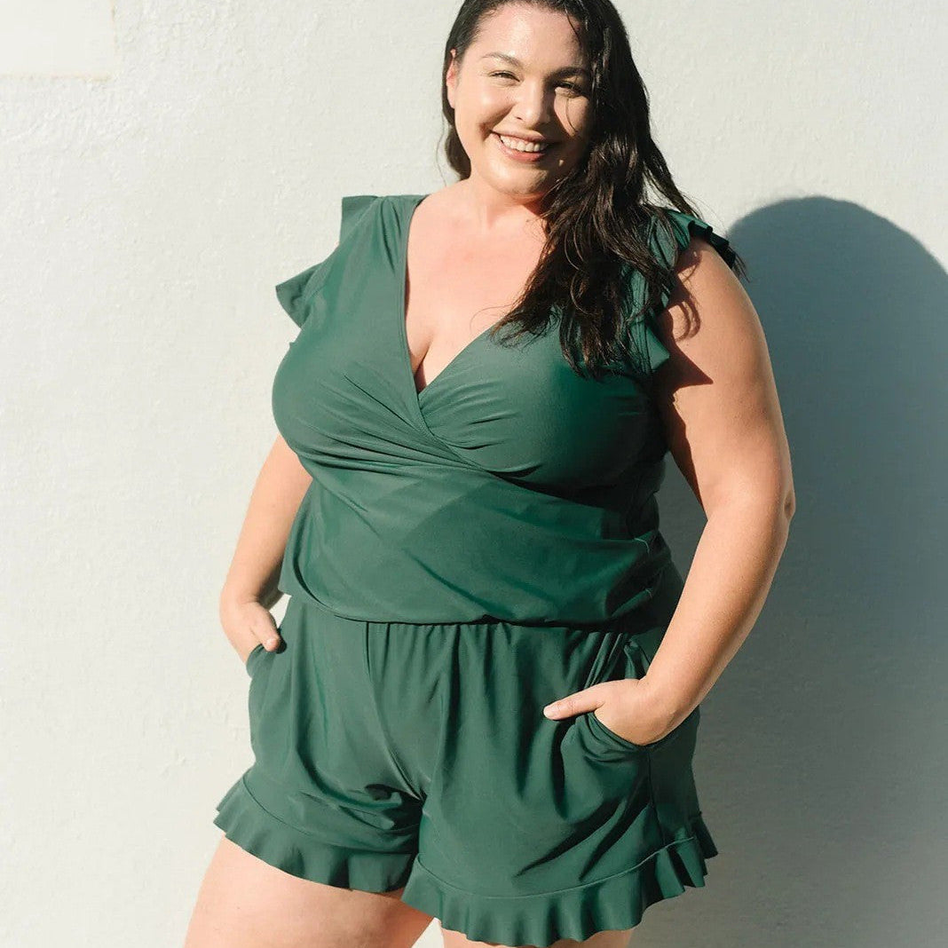 Maillot de bain une pièce avec bretelles intégrées - XXS à 3XL