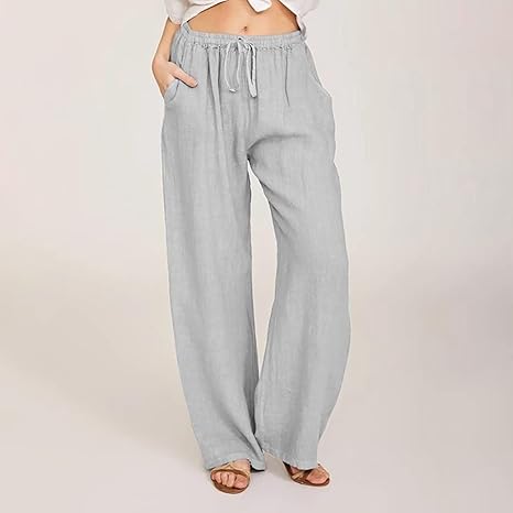 Pantalon d'été ample avec taille élastique