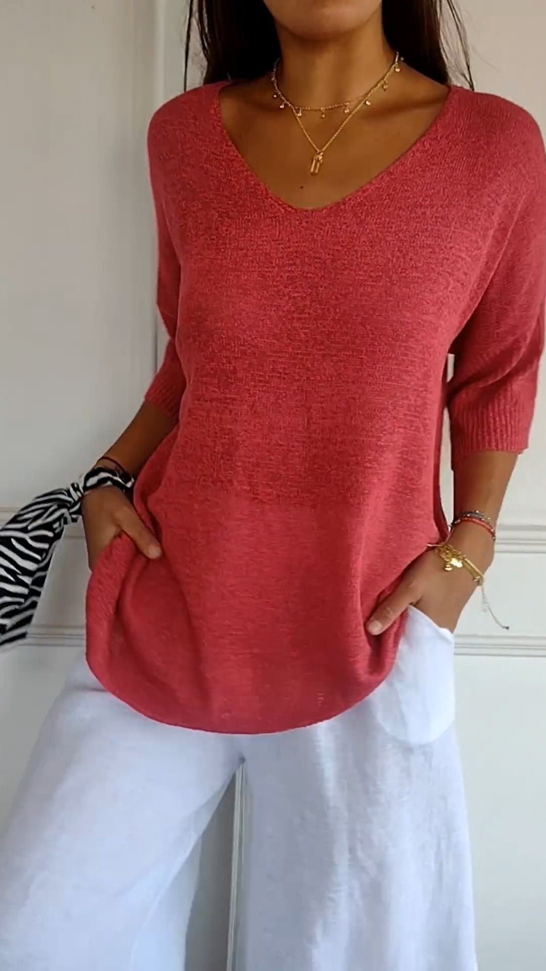 Veste à manches longues pour femme