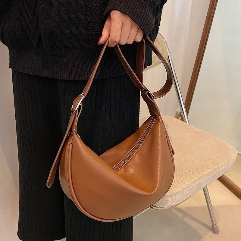 Sac à bandoulière en cuir souple