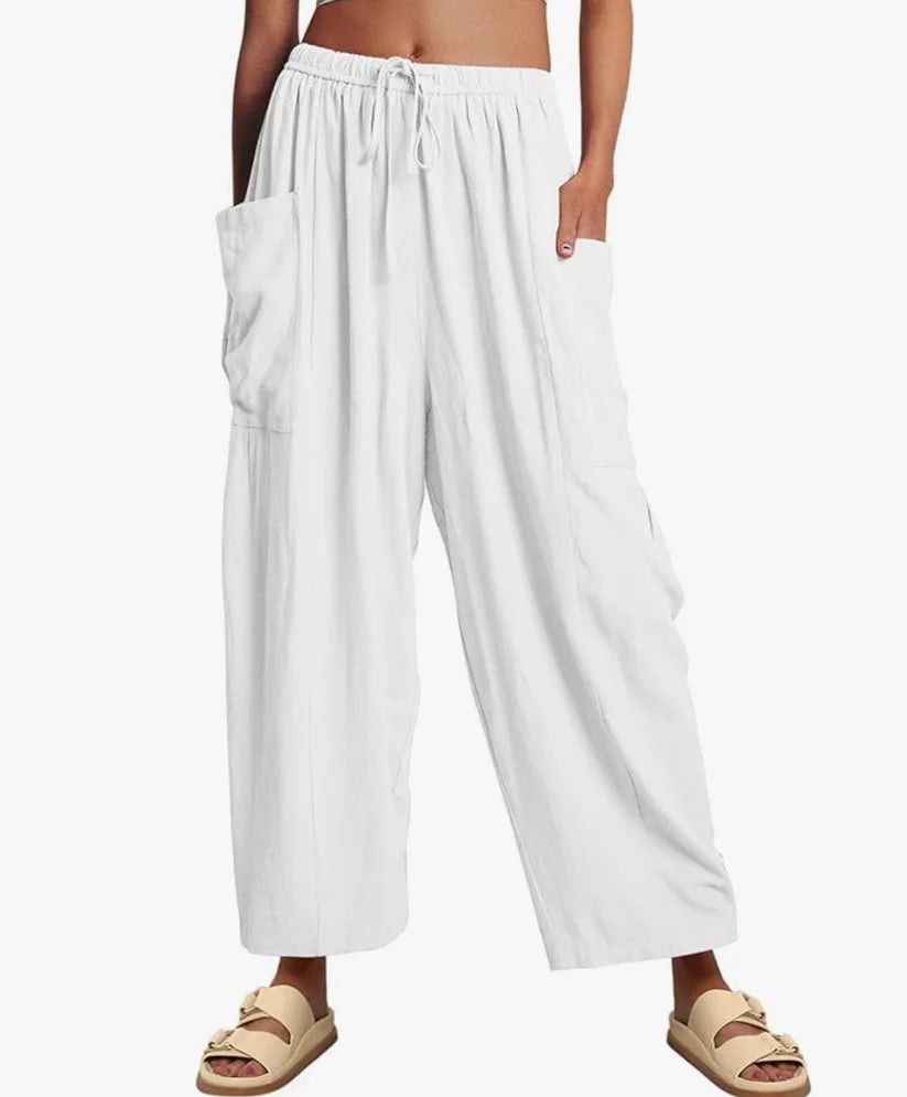 Pantalon d'Été Large à Taille Haute – Confort & Élégance en Toute Légèreté