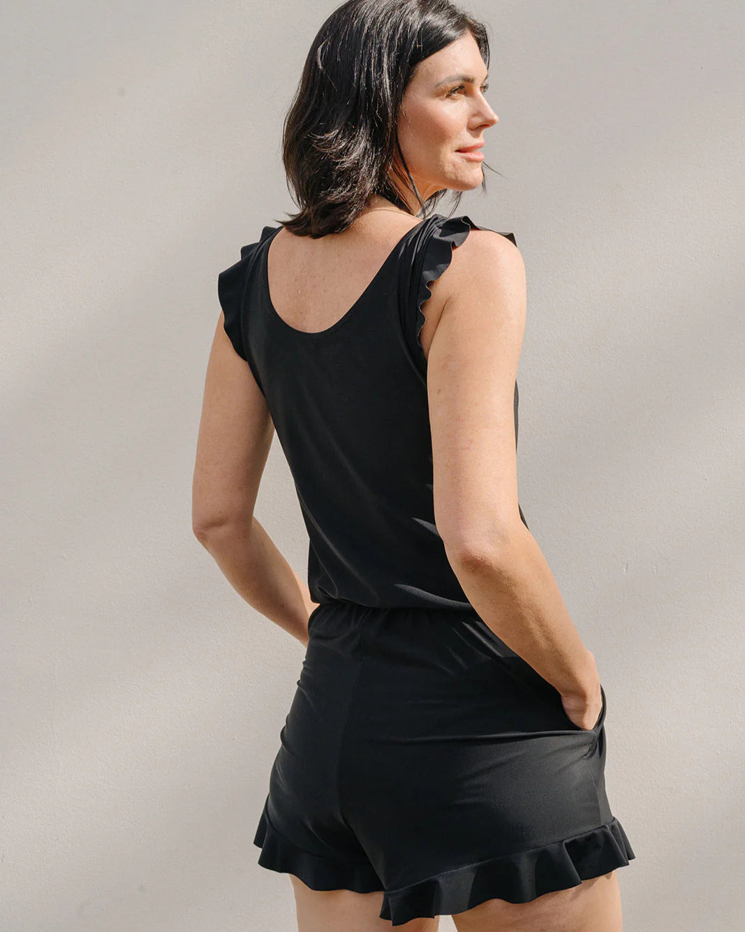 Maillot de bain une pièce avec bretelles intégrées - XXS à 3XL