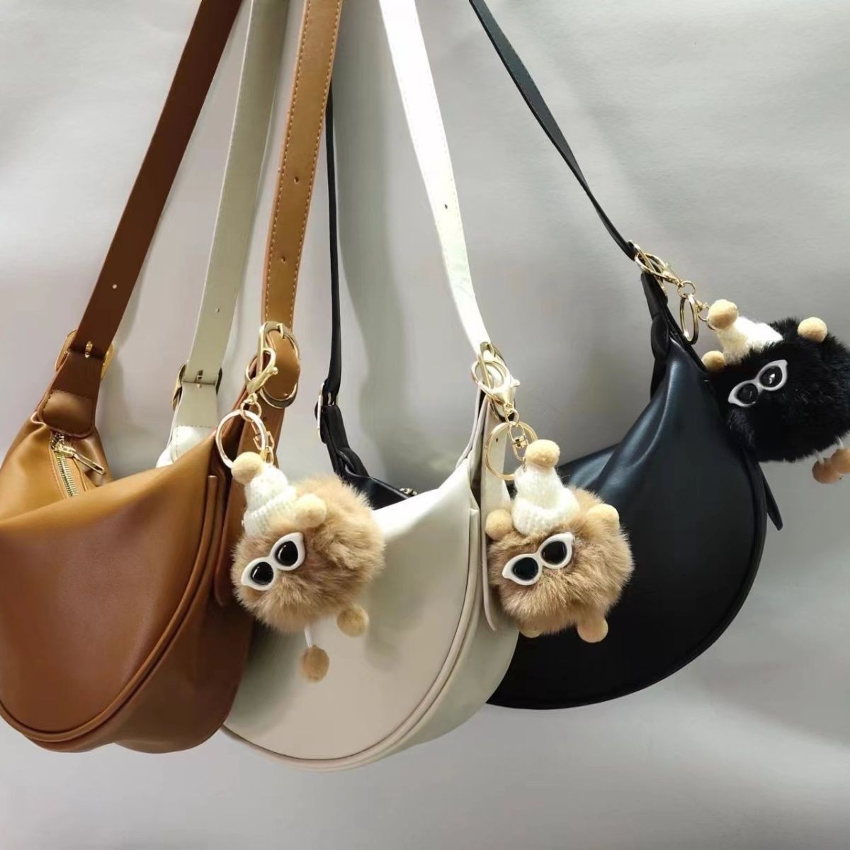 Sac à bandoulière en cuir souple