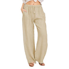 Pantalon d'été ample avec taille élastique