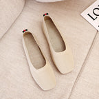 Chaussures plates tricotées pour femmes