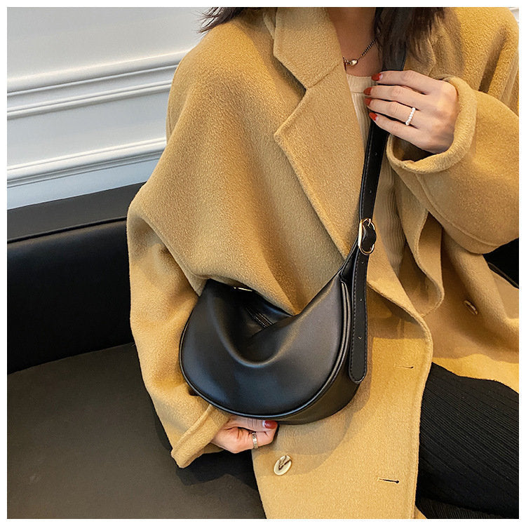 Sac à bandoulière en cuir souple