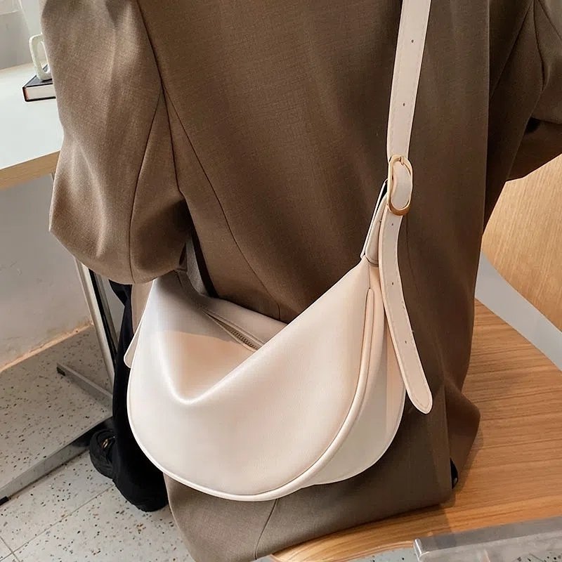 Sac à bandoulière en cuir souple